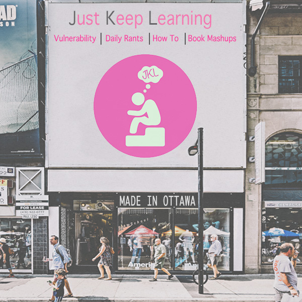 Billboard with Just Keep Learning Logo