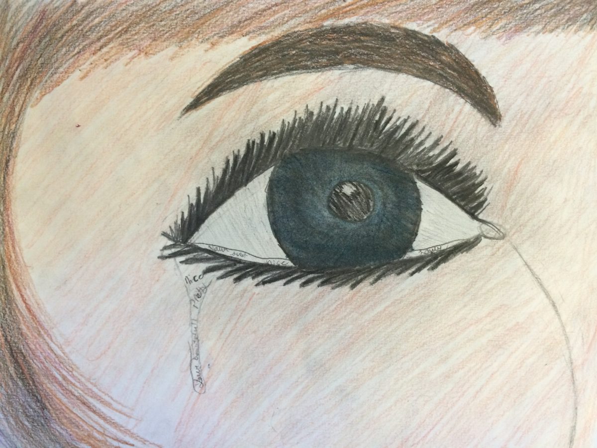 Girl crying, Tear Drop, Sad, School